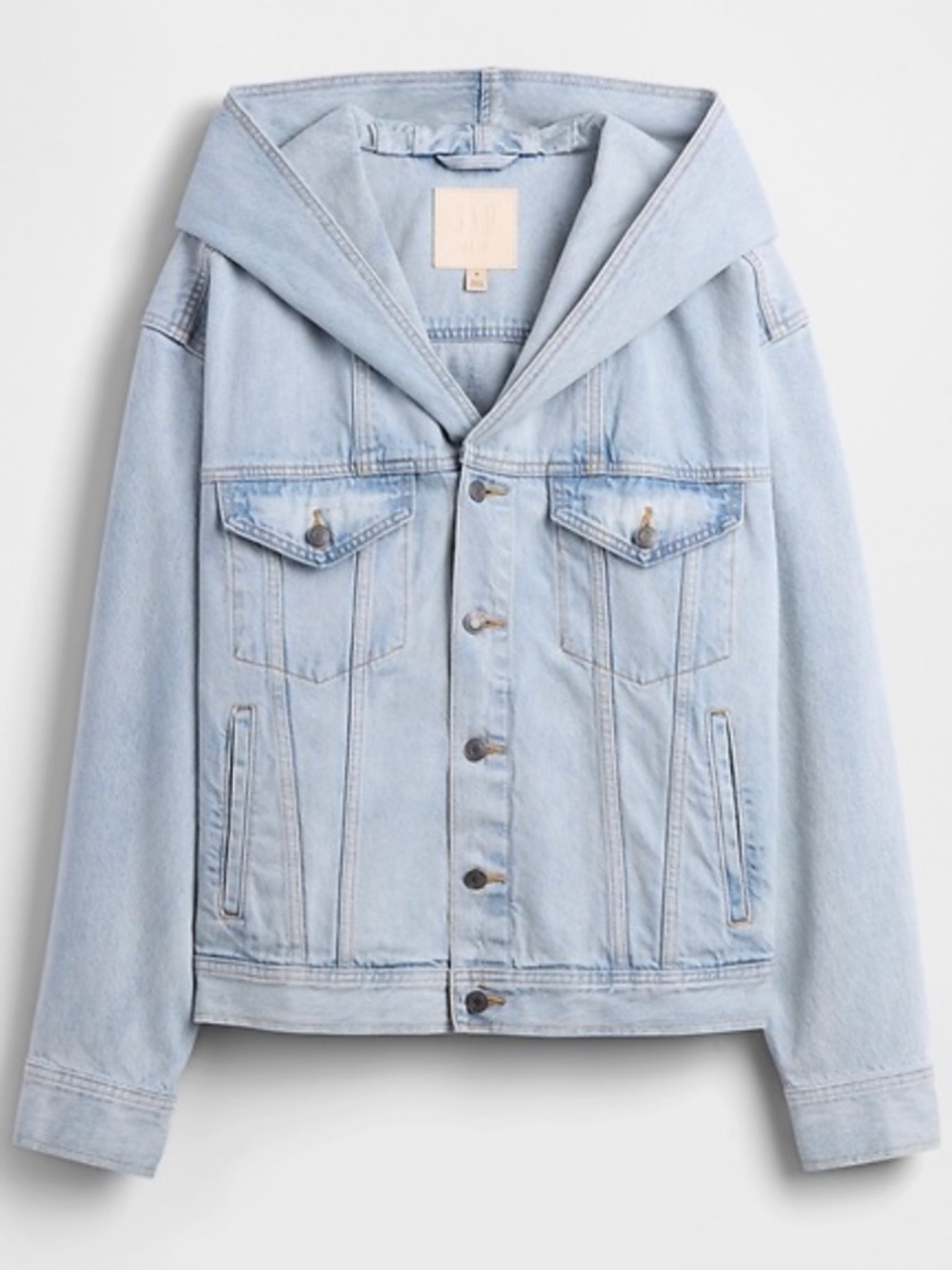 BEIS x GAP - Oversized Jean Jacket with Hood Size XL